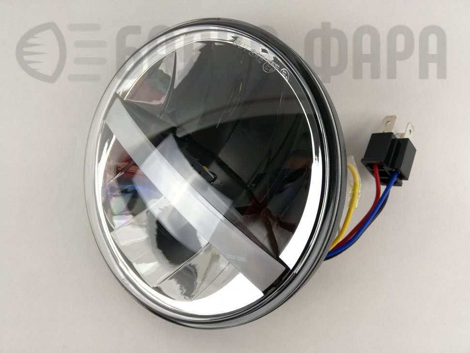 Фара LED 5.75 дюймов хромированная